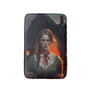 Haunting house bath mat