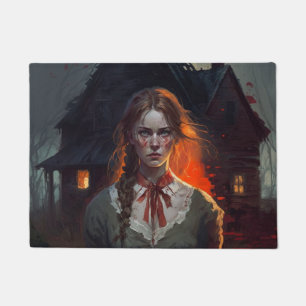Haunting house doormat