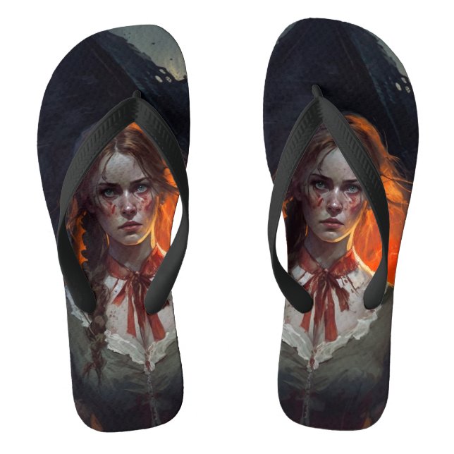 Haunting house jandals (Footbed)