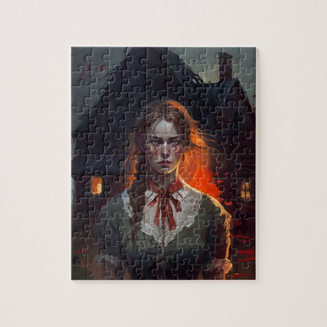 Haunting house jigsaw puzzle (Vertical)
