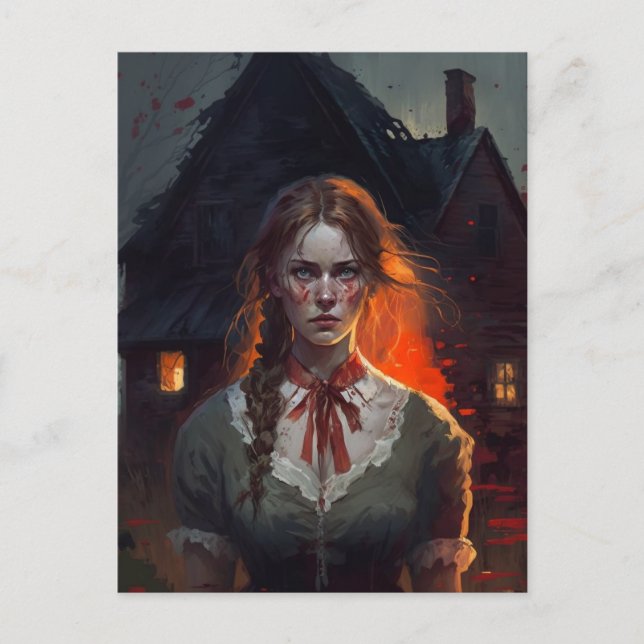 Haunting house postcard (Front)