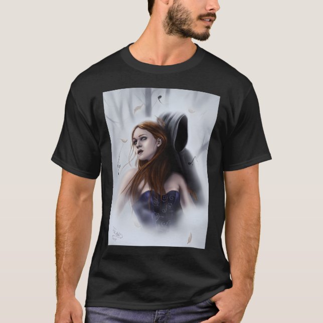 Haunting Melody - Woman Dancing With Grim Reaper I T-Shirt (Front)