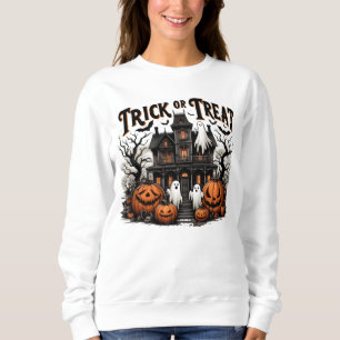 Haunting night with ghosts and pumpkins! sweatshirt