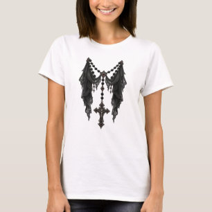Haunting Nun Dark Gothic Halloween Party Invitatio T-Shirt