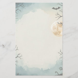 Haunting Stillness Printable Halloween Stationery