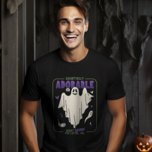 Hauntingly Adorable Funny Halloween Ghost Sayings T-Shirt