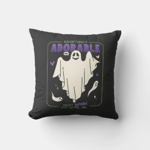Hauntingly Adorable Funny Halloween Sayings Cushion