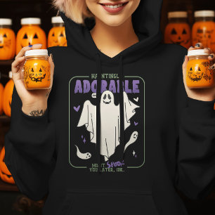 Hauntingly Adorable Funny Halloween Sayings Hoodie