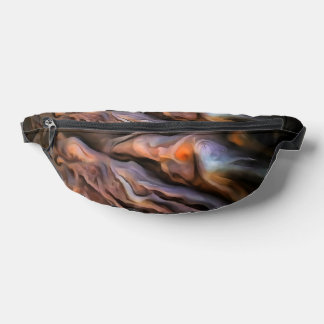 Hauntingly Beautiful Abstract In Ochre and Brown Bum Bags