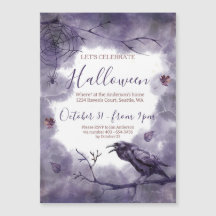 Hauntingly Beautiful Purple Raven Halloween Party