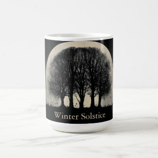 Hauntingly Beautiful Silhouette of Bare Trees Coffee Mug