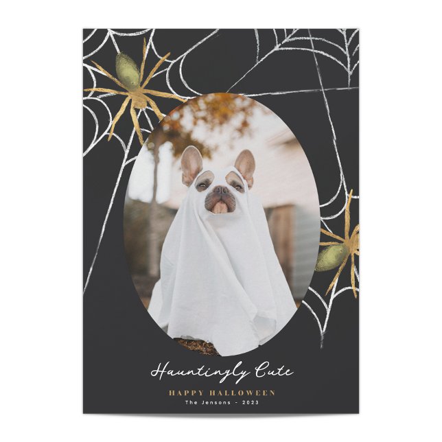 Hauntingly Cute Hallloween Photo Greeting Holiday Card (Creator Uploaded)