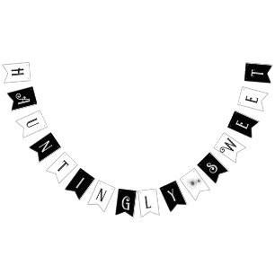 Hauntingly Sweet Gothic Flower tattoo Baby Shower Bunting