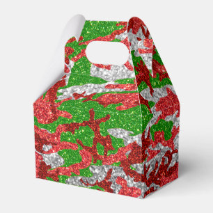 Haus Of Camo Silver Xmas Pattern Favour Box