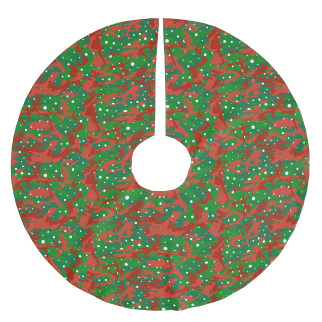 Haus Of Camo Xmas Camouflage Brushed Polyester Tree Skirt (Front)