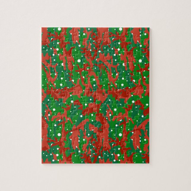 Haus Of Camo Xmas Camouflage Jigsaw Puzzle (Vertical)