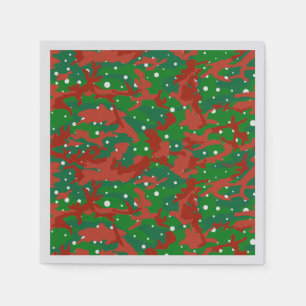 Haus Of Camo Xmas Camouflage Napkin