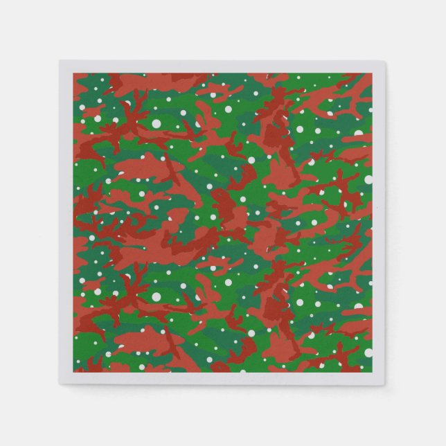 Haus Of Camo Xmas Camouflage Napkin (Front)
