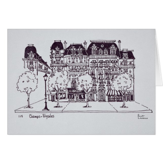 Haussmann Architecture | Champs Elysees (Front Horizontal)