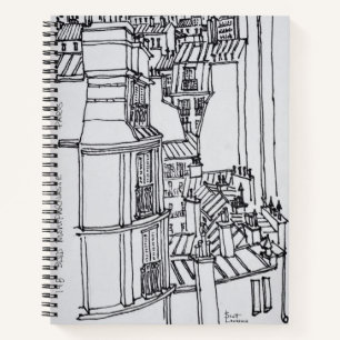 Haussmann Style Roofs   Paris, France Notebook