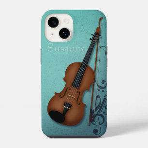 Haute Bohème Violinost Violist Turquoise Custom iPhone 14 Case