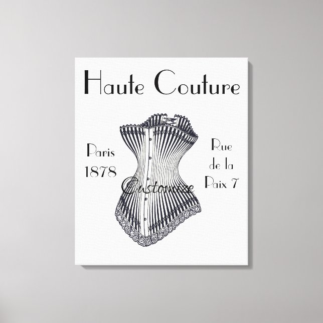 Haute Couture Corset Thunder_Cove        Canvas Print (Front)
