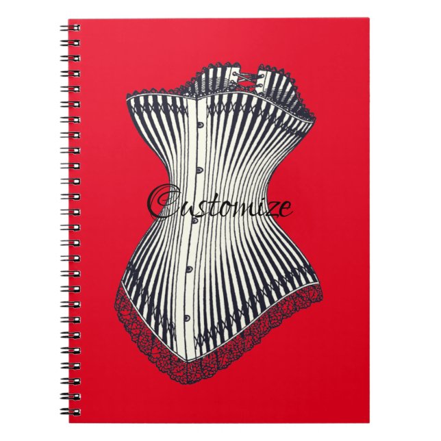 Haute Couture Corset Thunder_Cove  Notebook (Front)