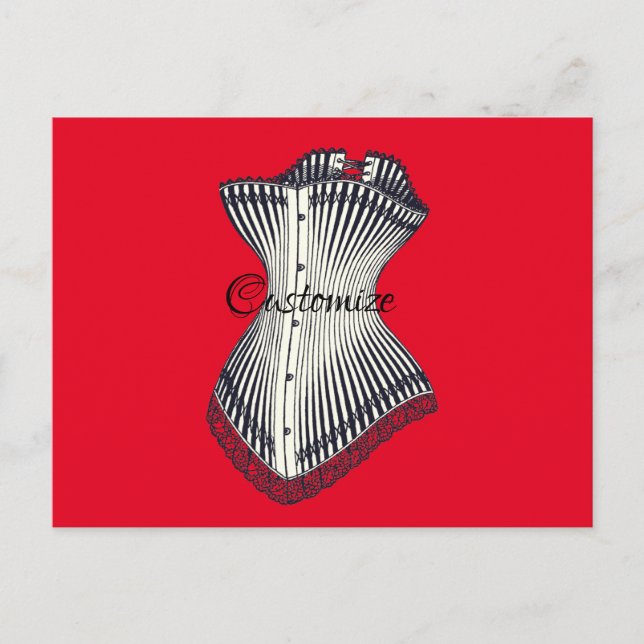 Haute Couture Corset Thunder_Cove       Postcard (Front)