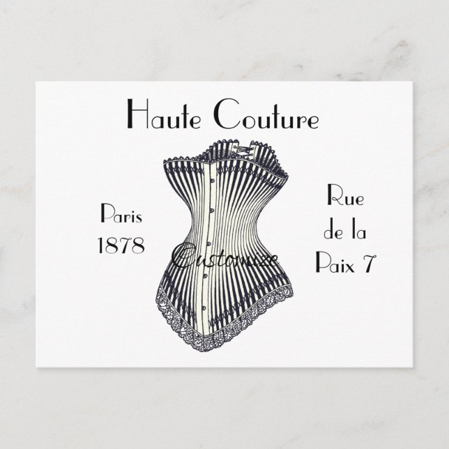 Haute Couture Corset Thunder_Cove       Postcard (Front)