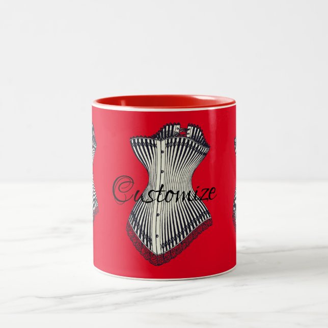 Haute Couture Corset Thunder_Cove     Two-Tone Coffee Mug (Center)