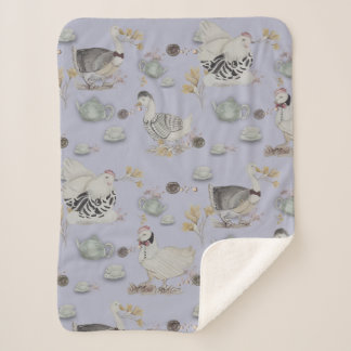Haute Couture Print Kidsroom Sherpa Blanket