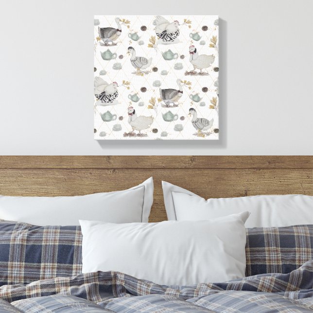 Haute Couture Theme Boganhues Artwork Canvas Print (Insitu(Bedroom))