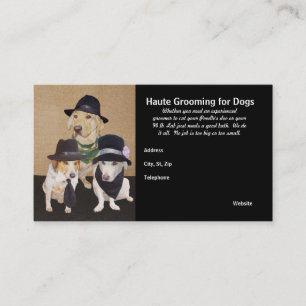 Haute Grooming for Dogs Business Card