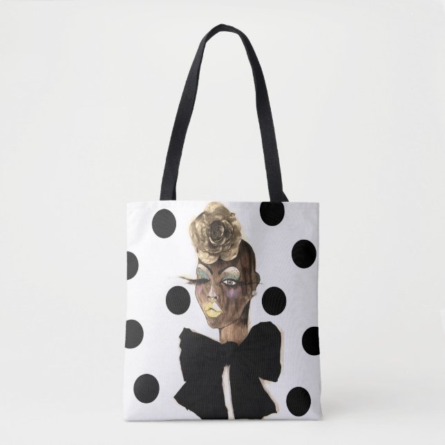 Haute Polka Dot Tote Bag (Front)