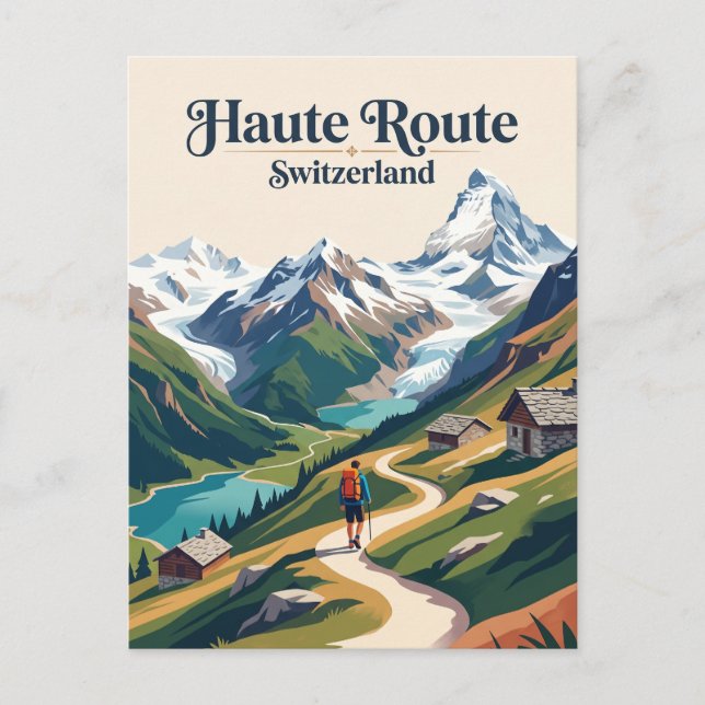 Haute Route Switzerland Postcard (Front)