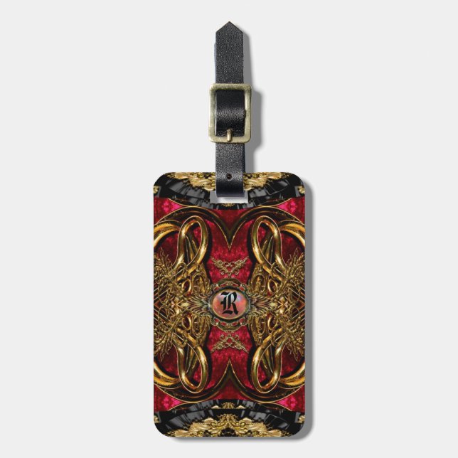 Hauteleash  Baroque Luggage Tag (Front Vertical)