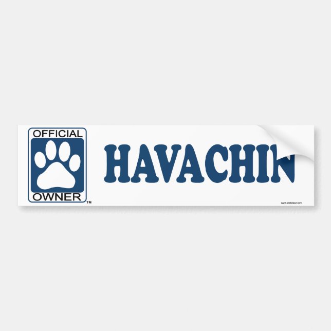 Havachin Blue Bumper Sticker (Front)