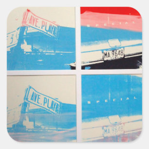 Havana 5 square sticker