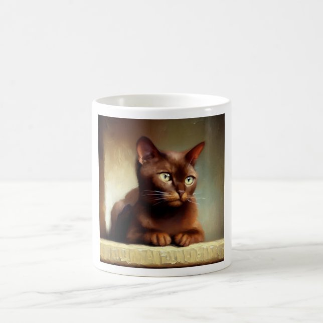 Havana Brown Cat  Coffee Mug (Center)