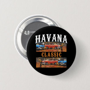 Havana Classic - Cuban Vintage Car Art 6 Cm Round Badge
