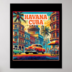 Havana Cu Shirts Family Trip Tourist Vintage Retro Poster