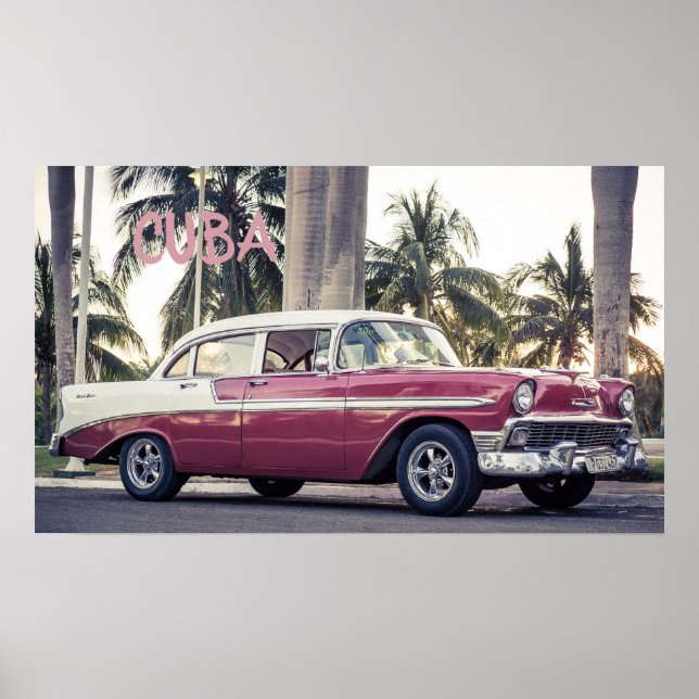 HAVANA CUBA CAR POSTER (Front)