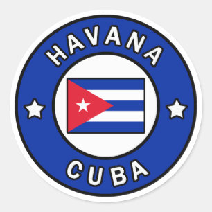 Havana Cuba Classic Round Sticker