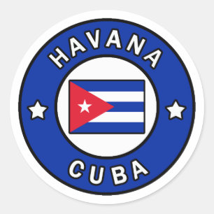 Havana Cuba Classic Round Sticker