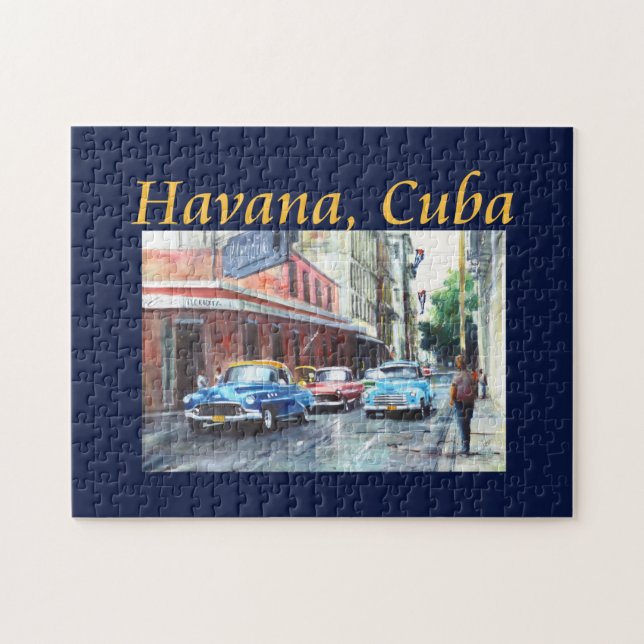 Havana Cuba Floridita Art Jigsaw Puzzle (Horizontal)