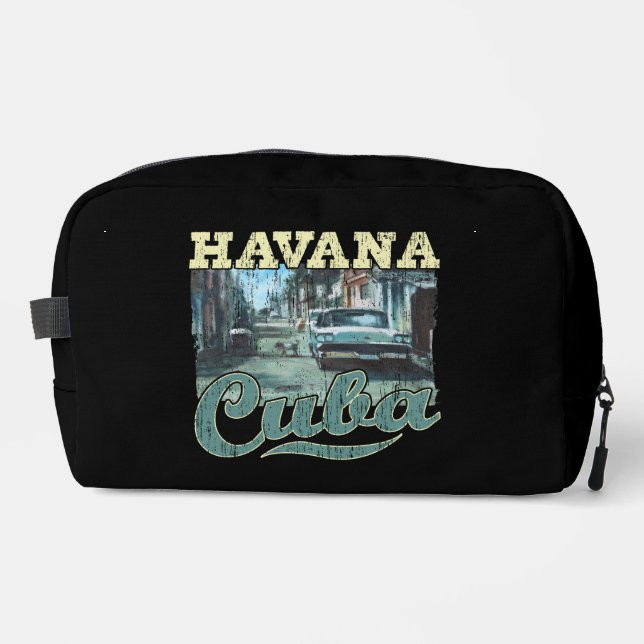 Havana Cuba Graffiti Street Art - Love Habana Dopp Kit (Front)
