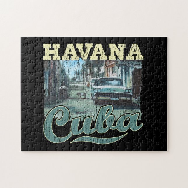 Havana Cuba Graffiti Street Art - Love Habana Jigsaw Puzzle (Horizontal)
