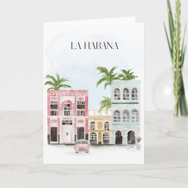 Havana Cuba Greeting Card (Front)