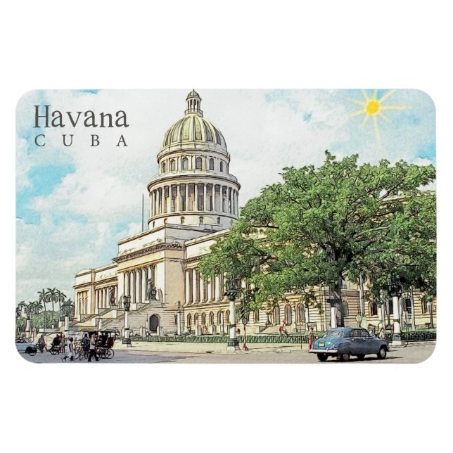 Havana Cuba Magnet (Horizontal)