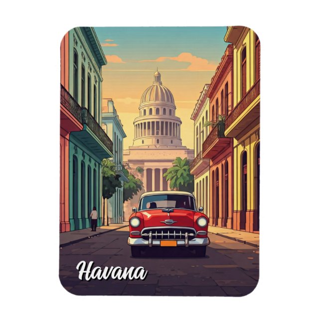 Havana Cuba Magnet (Vertical)